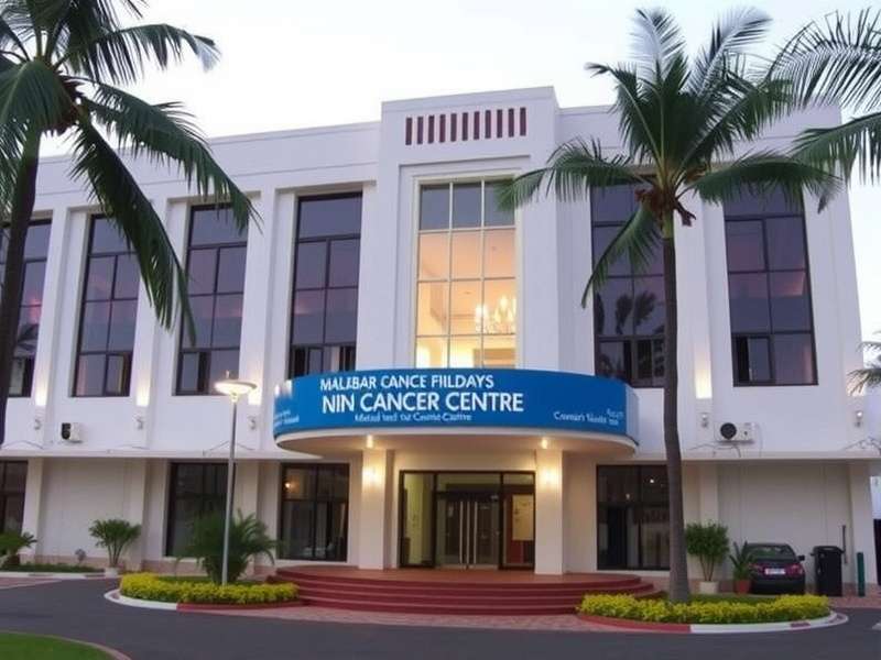 Modern hospital building with greenery